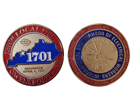 1701 & IBEW Coins